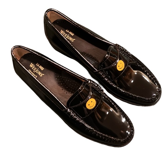 G.H. BASS ORIGINALS WHITNEY SMILEY WEEJUNS BLACK LEATHER LOAFER SIZE 8 - Picture 10 of 10